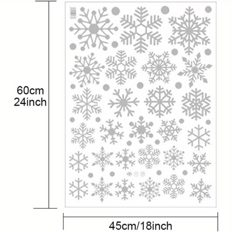 Festive Snowflake Wall Stickers Christmas Decoration for DIY Home Projects Ideal for Living Room Decor Holiday Enhancements