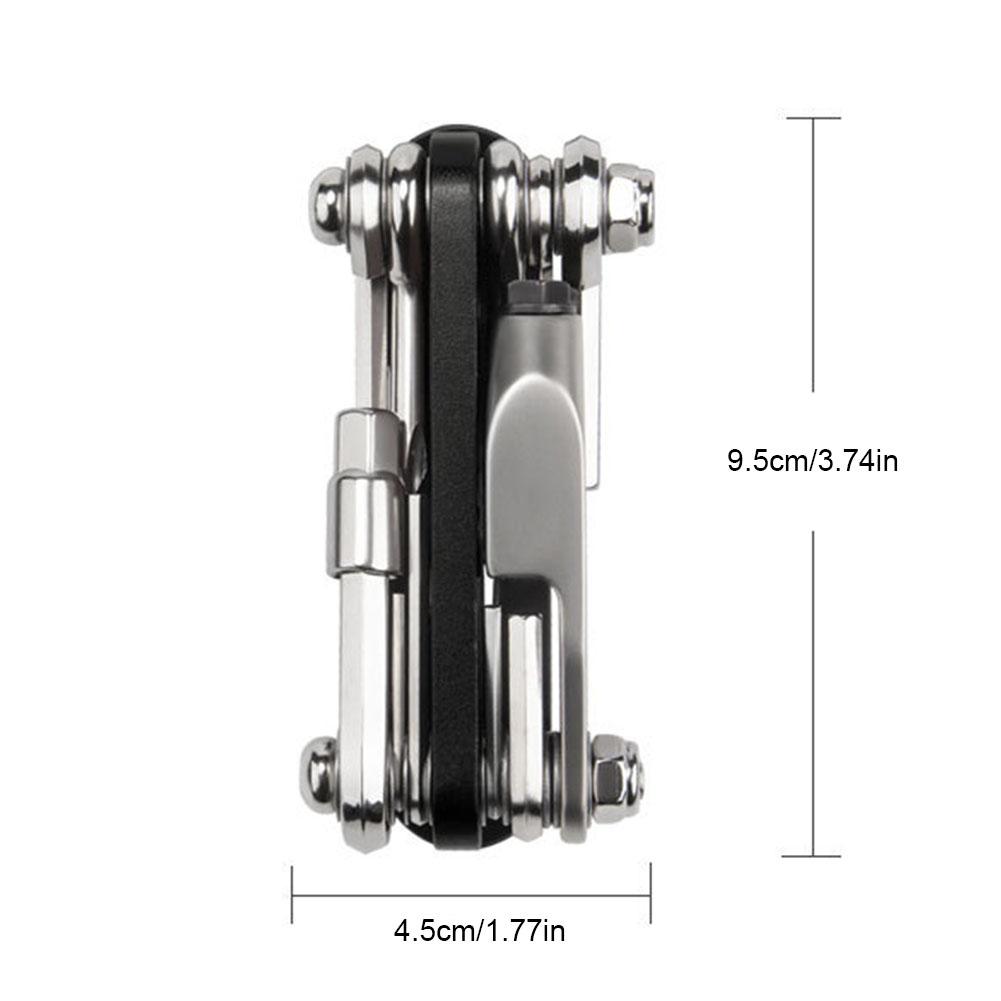 15 In 1 Bicycle Multi Tool with Hex Wrench Portable Bike Repairing Suit Wear Resist Cycling Maintenance Tool for Emergency Tool