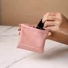Storage Bag with Automatic Closing Function Wired Headphone Storage Bag PU Coin Purse Mini Portable Lipstick and Makeup Bag