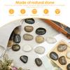 25/50Pcs Natural Engraved Pebble Crystal Agate Engraving Inspirational Letters for Garden Decor Fish Tanks Air Plant Home Decor