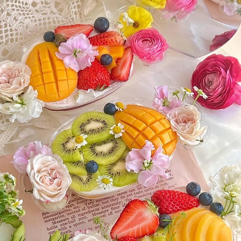 100 Stück Süßigkeitenförmige Kuchenboxen für Obstsalate Tiramisu und mehr Ideal für Partys Hochzeiten Geburtstagsbedarf Festliche Verpackung