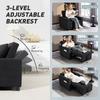 3-in-1 Single Sofa Bed, Convertible Sleeper Chair Bed - Black