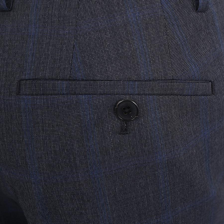 FAHRENHEIT Windowpane Check Double-Breasted Suit Pants (Fipad2271)