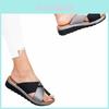 Stylish Women Shoes Sandal Comfy Platform Flat Sole Orthopedic Big Toe Foot Pu Leather