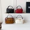 Red Clutch Bag For Women Trend Mini Box Crossbody Phone Bag Fashion Lipstick Pack Chain Shoulder Bag Lady Handbag Zipper Wallet