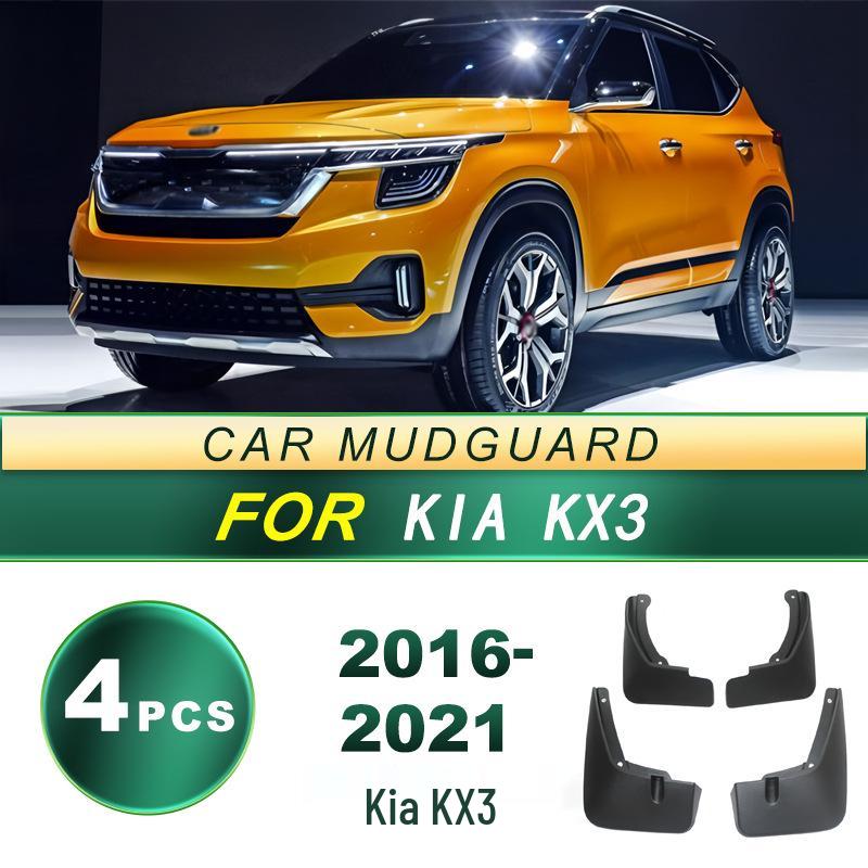 Kia KX3 Tire Mud Flaps (2020-Now) - Soft Rubber Mud Guard Skin Accessories