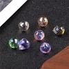 9x8mm Iridescent Glass Crystal Teardrop Beads for DIY Bracelet and Necklace Jewelry Making