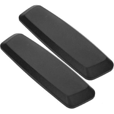 COHEALI 2pcs Office Chair Arm Armrest Covers: Stretchable PU Leather Protectors for Office/Gaming Chairs Furniture Parts (Black)
