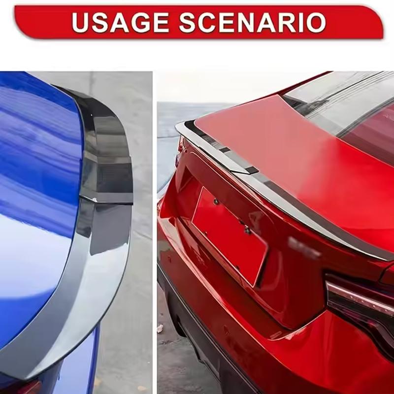 For JAC T9 2018-2026 3-Section ABS Rear Trunk Spoiler 115-125cm Adjustable Sports Decor Top Wing Car Exterior Parts
