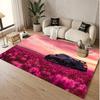 Auto-Rennsport-Thema Weicher Kristall-Samt Teppich Benutzerdefinierter Name & Text Druck Rutschfester Boden Teppich für Schlafzimmer Wohnzimmer