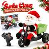 Santa Claus Doll Figure RC Tricycle Cartoon Remote Control Drift Car  Christmas Gift