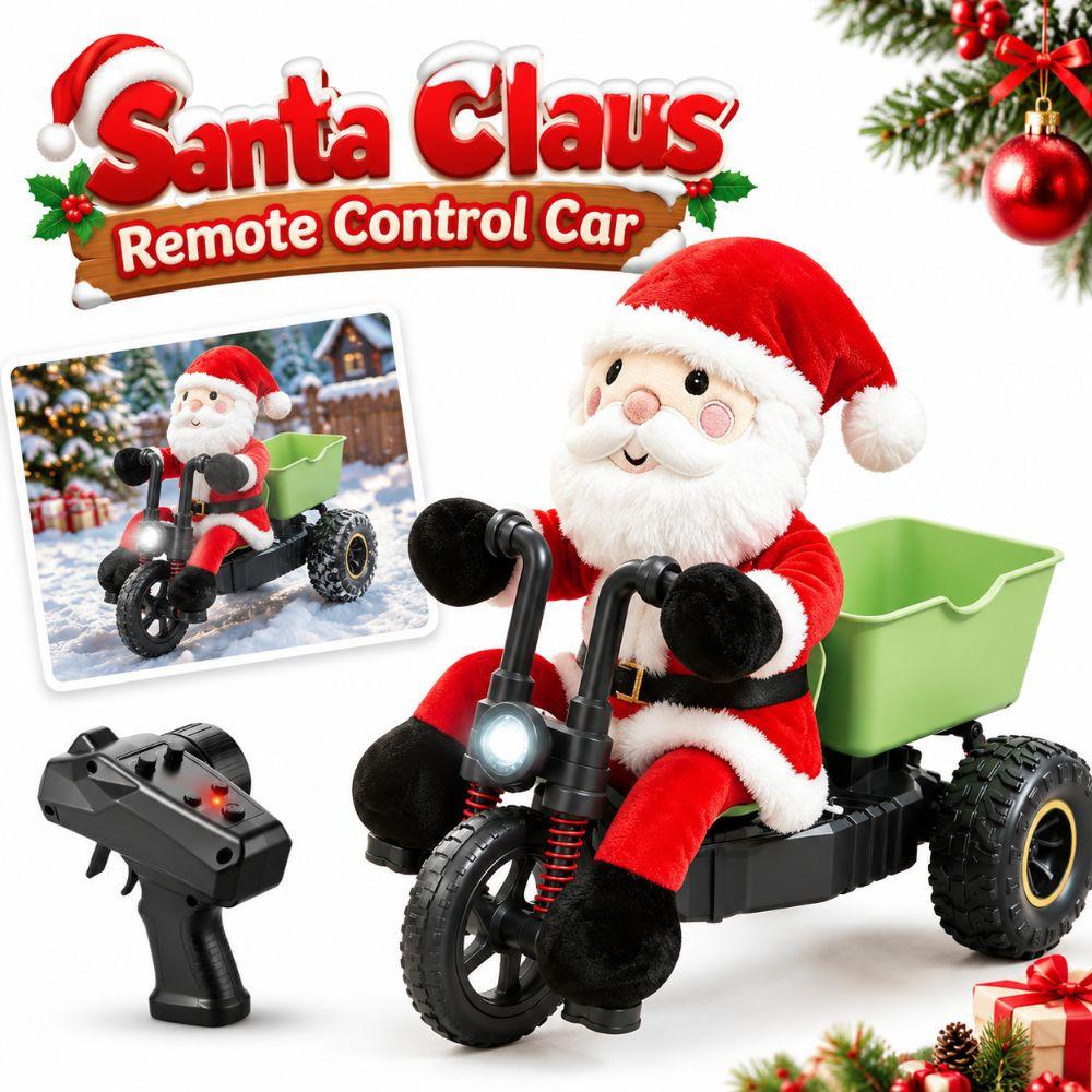 Santa Claus Doll Figure RC Tricycle Cartoon Remote Control Drift Car Christmas Gift