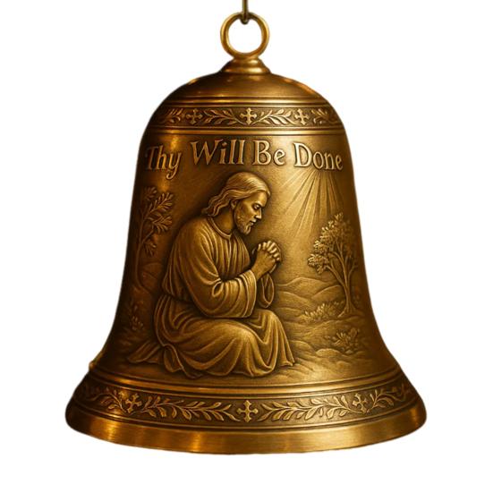 Nativity Bell Ornament Christmas Nativity Scene Bell Tree Ornament Religious Catholic Hanging Decoration for Christian Family Home Party Decor