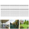 24Pcs Bird Repellent Reflective Scare Rods Scare Birds Away Bird Deterrent Device Hanging Bird Repellent Rod for Garden Decor