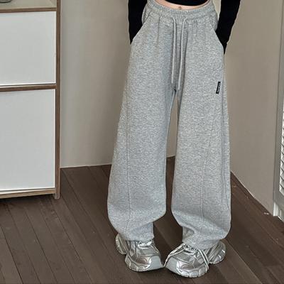 Pantaloni casual da bambina per primavera e autunno Pantaloni alla moda per bambini Pantaloni larghi a gamba larga per bambini medi e grandi
