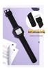 Sanda Fashion Color Block Kids' Silent Quartz Square Exam Watch – 3D Creative Unisex Design