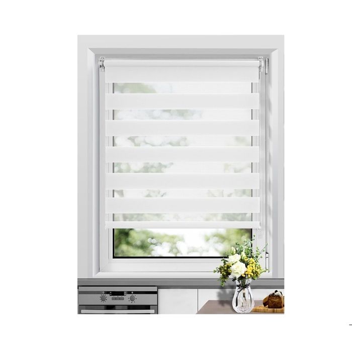 Allesin Store Enrouleur Jour Nuit 40 x 130 BLANC