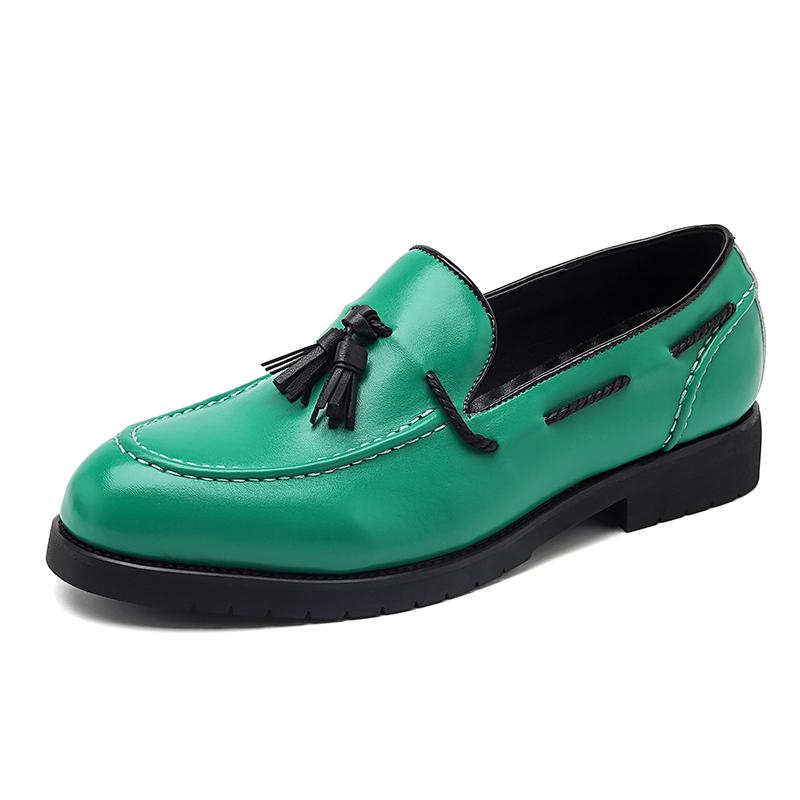 Fashion Italy Men Tassel Fashin Casual Shoes Autumn Leather Loafers Office Shoes for Men Driving Business Comfortable Slip On Shoes Men