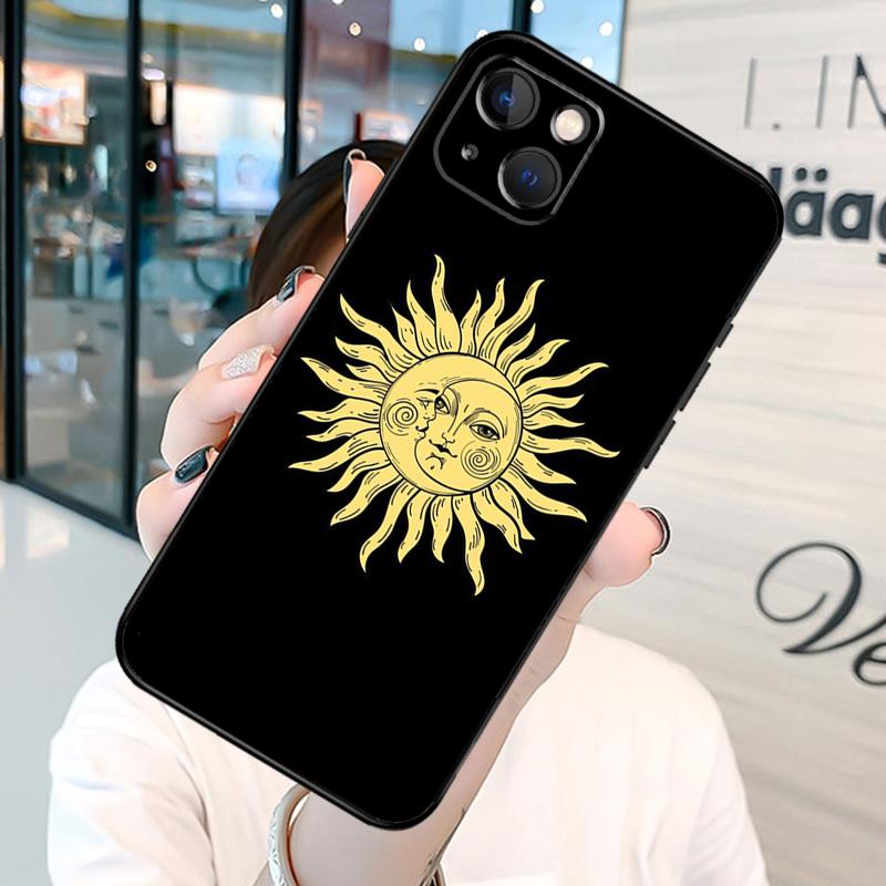 Sun Moons Star Signs Astrological Celestial Phone Case For iPhone 13 12 11 14 15 16 Pro Max Plus XR X XS MAX Back Cover