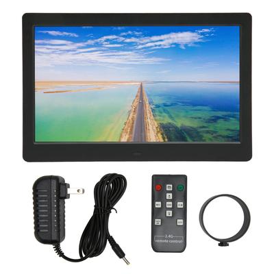 Dijital Fotoğraf Çerçevesi 10 İnç Stereo Destekli Hafıza Kartı 2.4G Uzaktan Kumandalı Elektronik Resim Çerçevesi