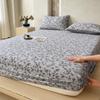 New printed single-piece fitted sheet three-piece set, washable mattress protective cover, all-inclusive mattress and pillowcase