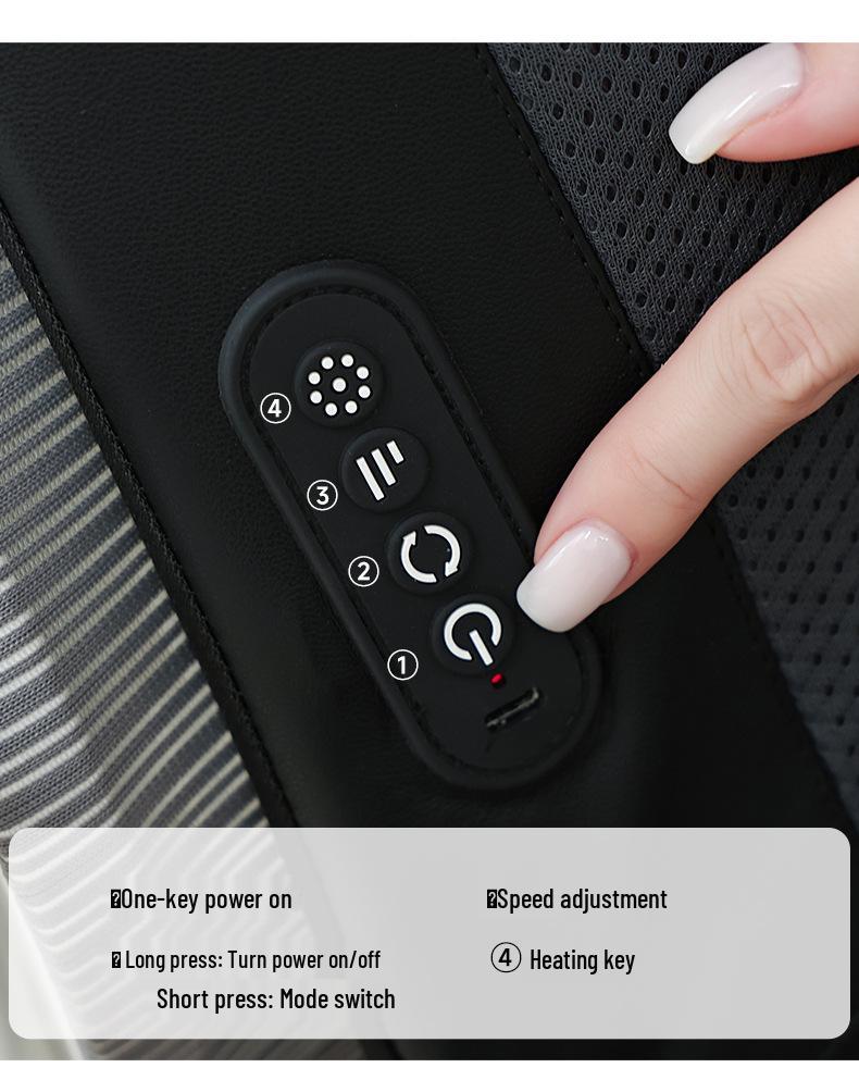 Smart Wireless Full-Body Kneading Massager Cushion