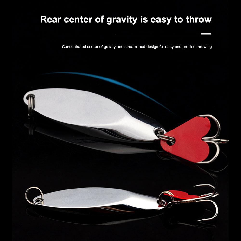 5pcs Metal Jig Spoon Spinner Fishing Lure with Fishing Tackle Box Kit Spinner Bait Artificial Bait