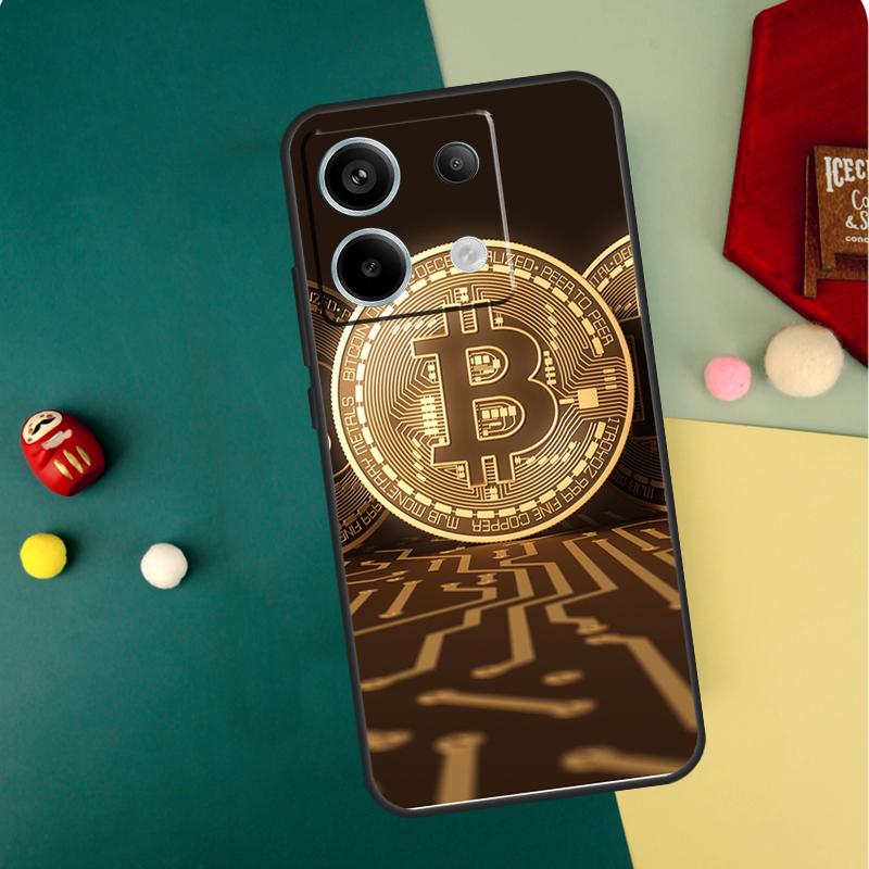 Bitcoin Case For Xiaomi Redmi Note 13 11 8 9 10 12 Pro 12S 11S 10S 9S Redmi 13C 9C 10C 12C Cover