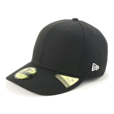 59FIFTY Plain Size 7 PC5950 BASIC BLK SWHI 25J [New Era] Cap, Black/White, 1/4,