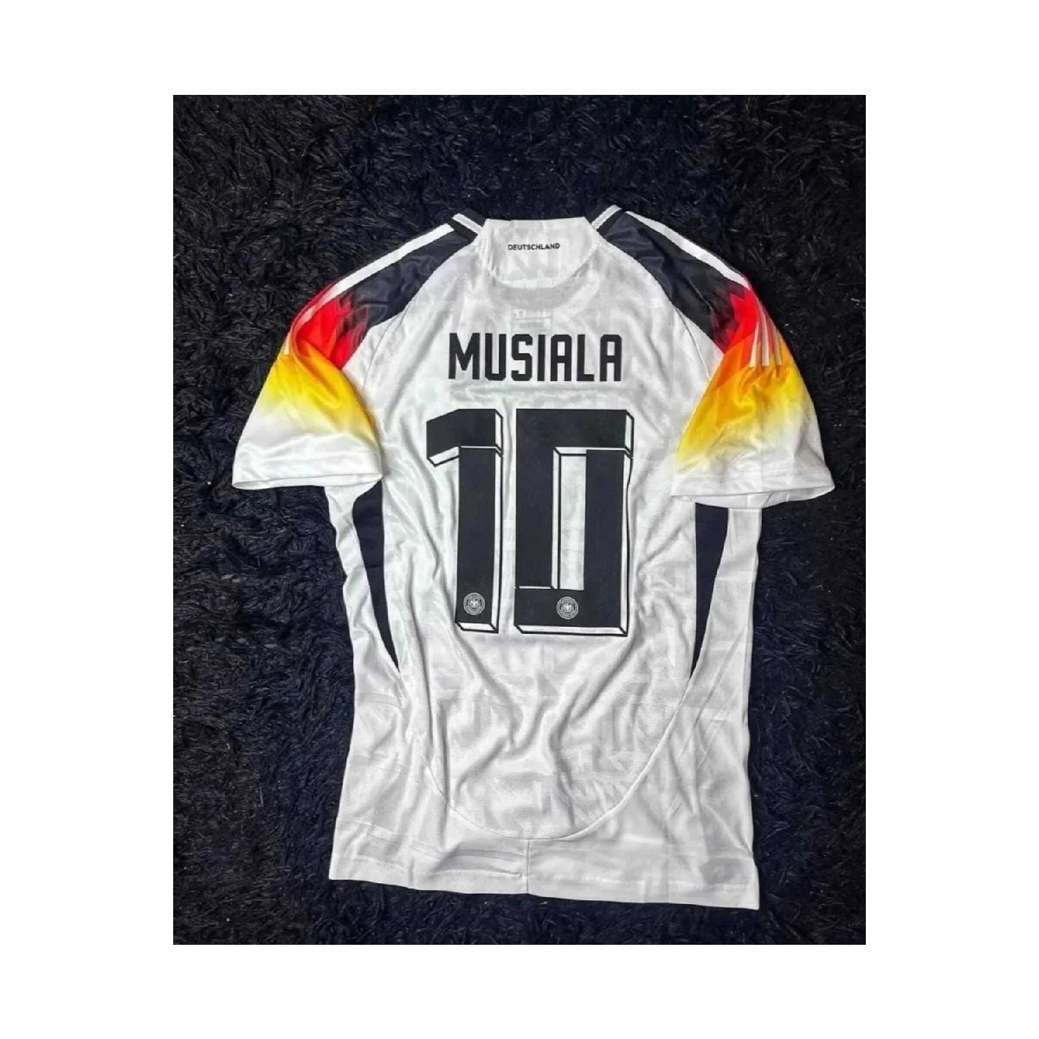 

Домашняя майка Джамаля Мусиалы Германии Евро-2024 S чёрный