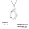 Cazador Walking Penguin Women's Necklace Cute Stainless Steel Animal Neck Chain Birthday Valentine Gift 2026 Jewelry New Trendy