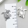 Antique Silver Ocean Starfish, Seahorse & Shark Pendant Charm for DIY Jewelry