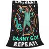 Danny Go Cartoon Music Education Fleece Throw Blankets Dance Blanket for Sofa Couch Warm Bedspreads Quilt Breathable