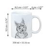 Swedish Vallhund, Swedish Cattle Dog - Cup with a Dog, Personalized Cup with a Print, a Classic Gift for Everyone from the Art-Dog Brand