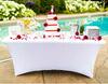 Tablecloth Cover Elastic Table 160Cm White