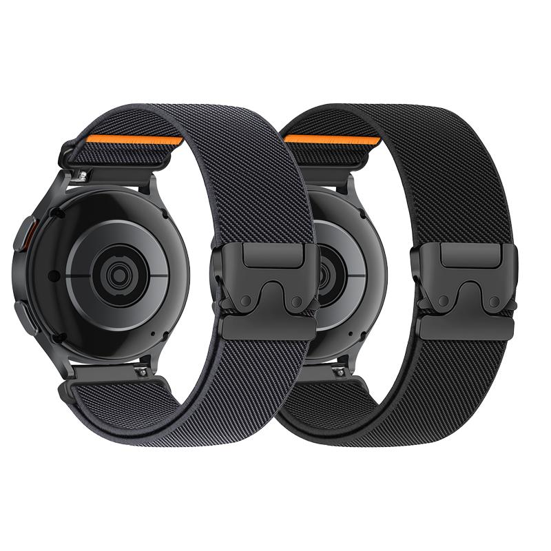 Paski Parachute 18mm 20mm 22mm do Samsung Galaxy Watch 7 6 5 4 40mm 44mm 6Classic 47mm Nylonowy Regulowany Wytrzymały Pasek do Zegarka na Huawei Watch GT5 Pro 4