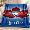 Blue Jays Academy Blanket Flannel Blanket Soft Cozy Plush Throw for Sofa Bed Lightweight Home Decoration Outdoor Camping