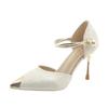 Mode Damen Schuhe 2025 Spitzschuh Damen Sandalen Schnallenriemen Mode Druck Kleid High Heels Damen Elegant Sexy Hot Sale Pumps