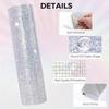 5 Hojas Brillantes Pegatinas de Diamantes de Pedrería de Cristal Autoadhesivas 2 mm Gemas Brillantes Manualidades DIY Decoración para Coche Teléfono Suministros de Costura