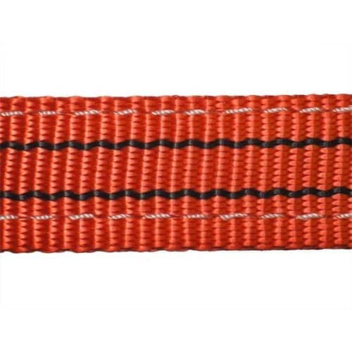 FREAK E-type stropp, øye-øye i begge ender, for løfting, 1200 kg kapasitet, 35 mm bred, 4 m lang, rød