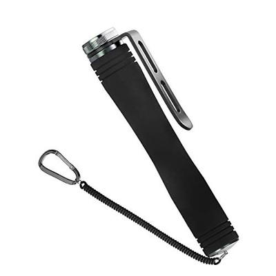 SANLIKE Landing Grip, Landing Shaft, Landing Net, Wading Grip, Landing Net Grip, Aluminum, EVA Grip with Hook, Ball Handle, Landing Pole, Gray