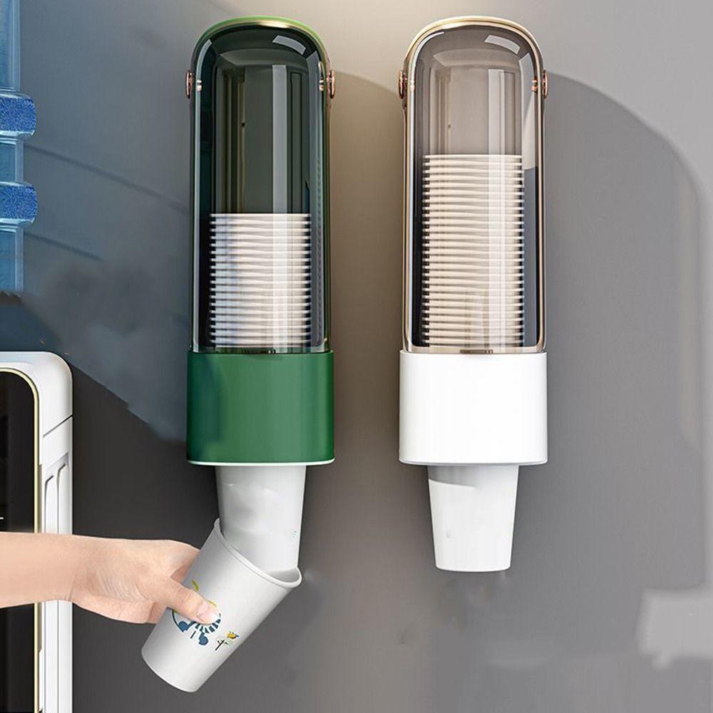 Wall Mounted Visible Cup Extractor Non Perforated Cup Storage Rack Restaurants