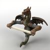 Unique Dragon Toilet Paper Roll Holder Bathroom Toilet Paper Stand Wall Mounted Tissue Roll Holder Storage Rack Shelf
