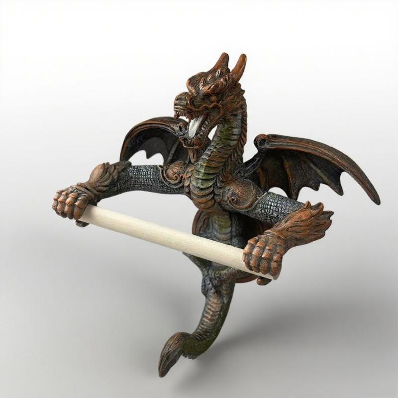 Unique Dragon Toilet Paper Roll Holder Bathroom Toilet Paper Stand Wall Mounted Tissue Roll Holder Storage Rack Shelf