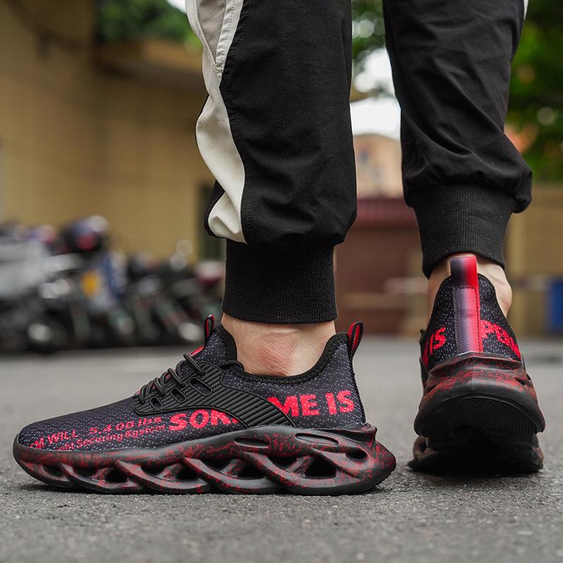 Lightweight low-top soft sole cushioning rebound flying woven mesh sports running shoes outdoor casual shoes