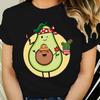 Beautiful Avocado T-shirt Women's Tops Summer Loose Cartoon Aesthetic Casual T-shirt Retro Harajuku T-shirt Ladies Street Wear