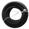 AN4 AN6 AN8 AN10 AN12 Fuel Line Hose Nylon Braided Fuel Line Hose with Stainless Steel Mesh Reinforce Black