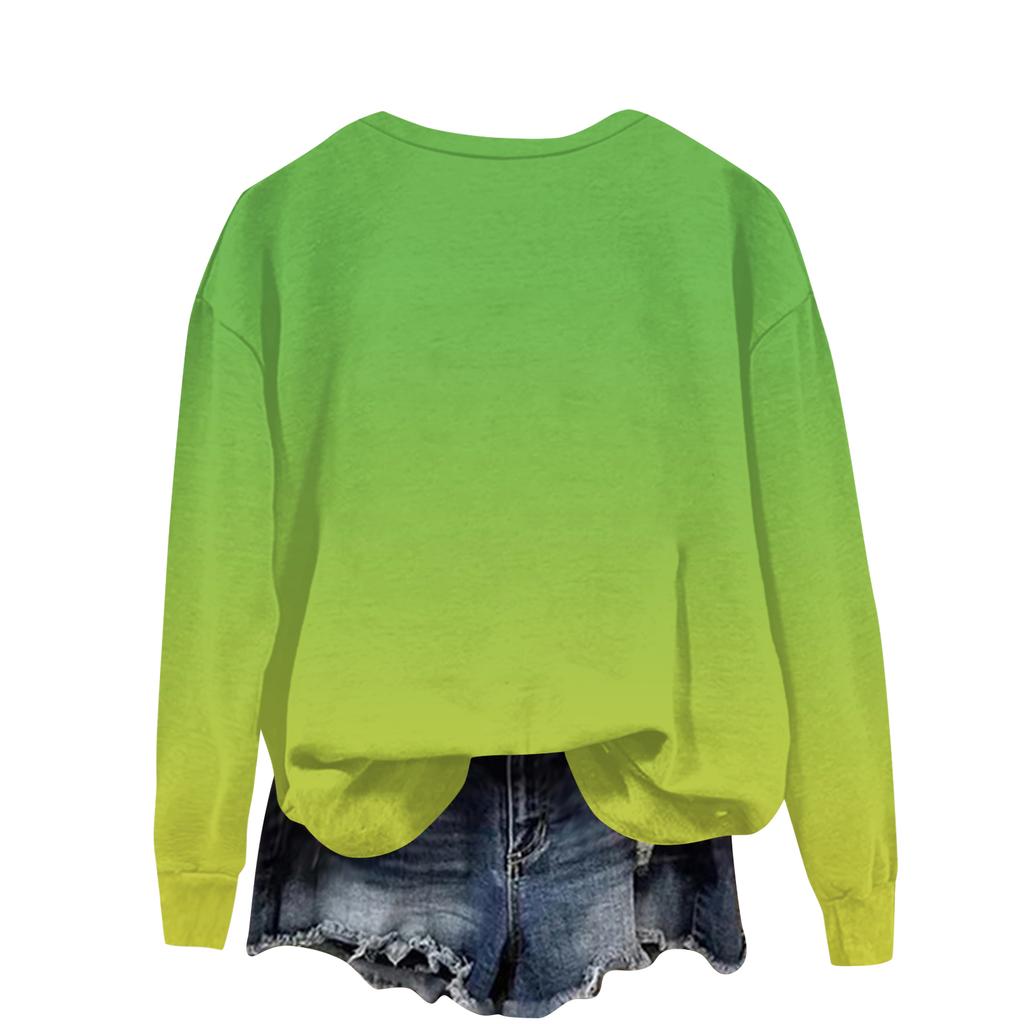 Women's Fashion Casual Long Sleeve Loose Printed Sweatshirt