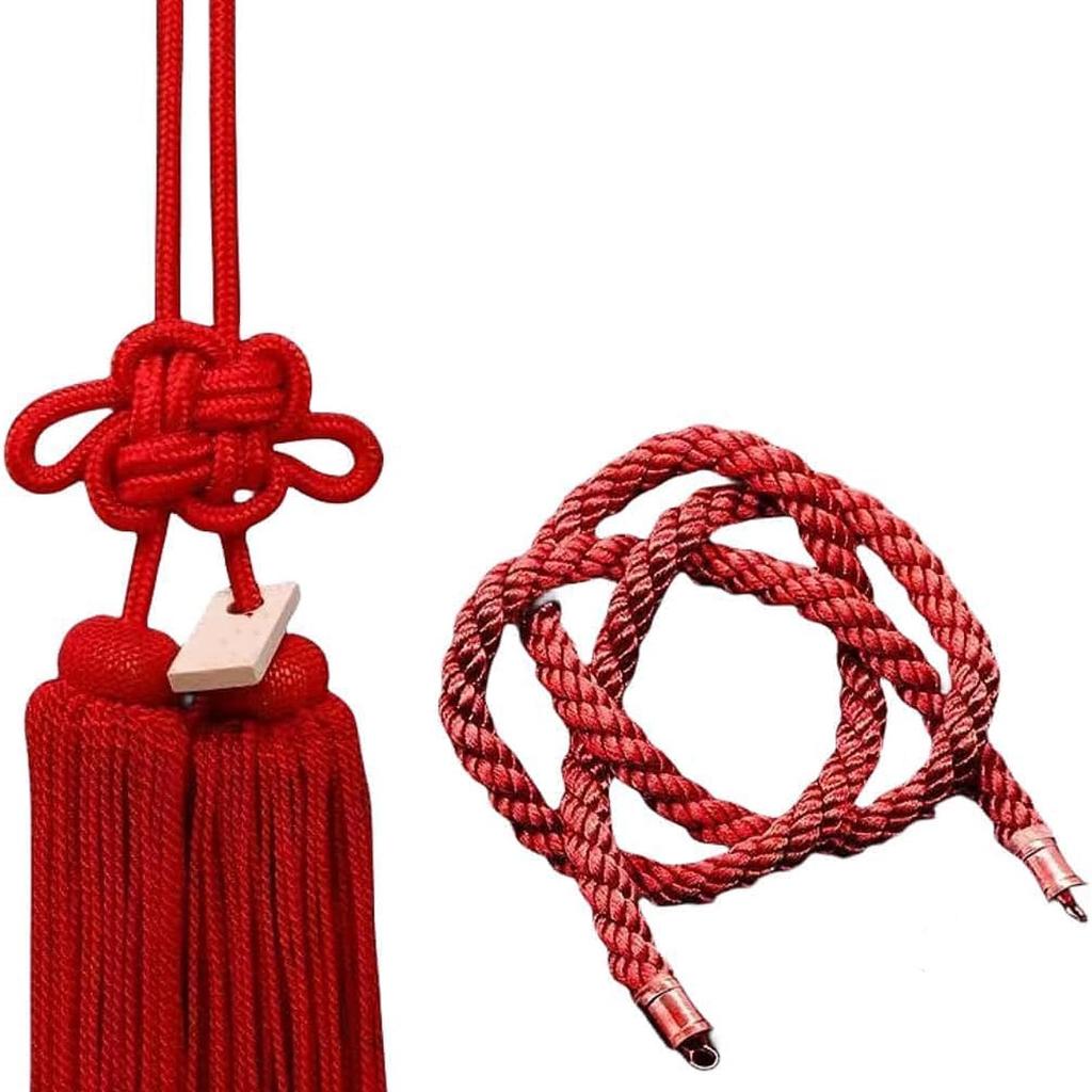 Mlsjyhf Car Decoration Tassel Charm Junction Produced JP Pendant Rearview Mirror Pendant Black Kiku