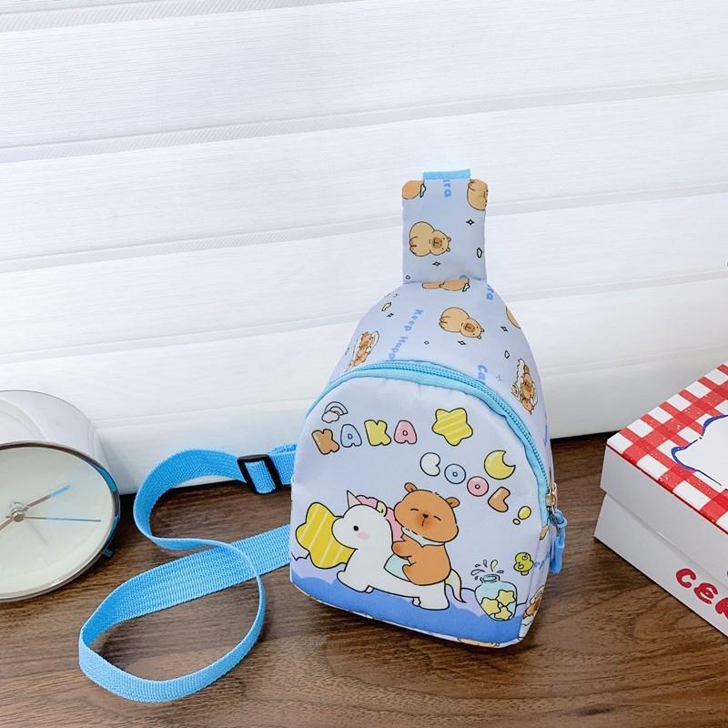 Capybara Animal Pattern Single Shoulder Crossbody Chest Bag Fashion Kids Gift